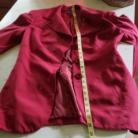 Wool Classiques Entier Red Power Suit Size 4 - Picture 7 of 11